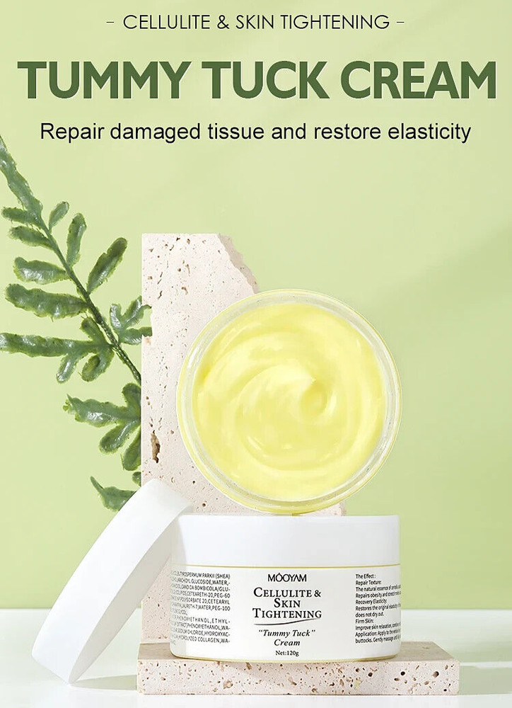 Cellulite & Skin Tightening “Tummy Tuck” Cream Elasticity Belly Stretch Mark