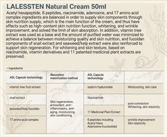 Lalessten Natural Cream – Premium Skin Nutrition & Brightening Care l K-beauty